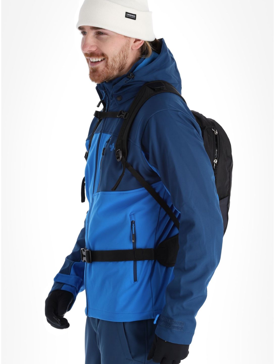 Kilpi, Ravio-m softshell ski-jas grote maten heren Blue blauw 