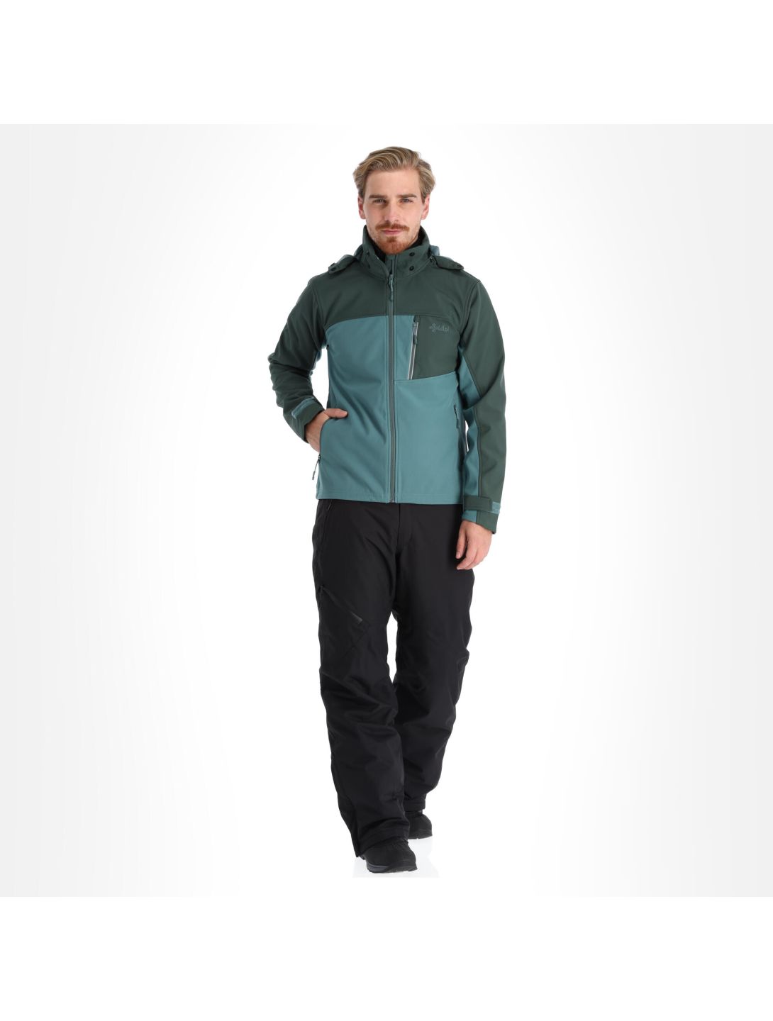 Kilpi, Ravio-M softshell ski-jas heren dark groen 