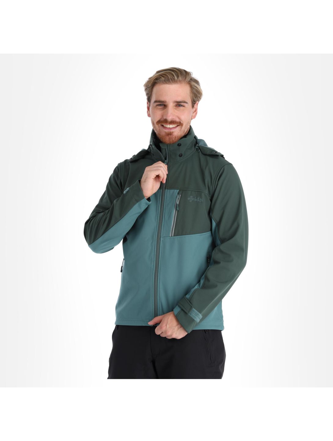 Kilpi, Ravio-M softshell ski-jas heren dark groen 