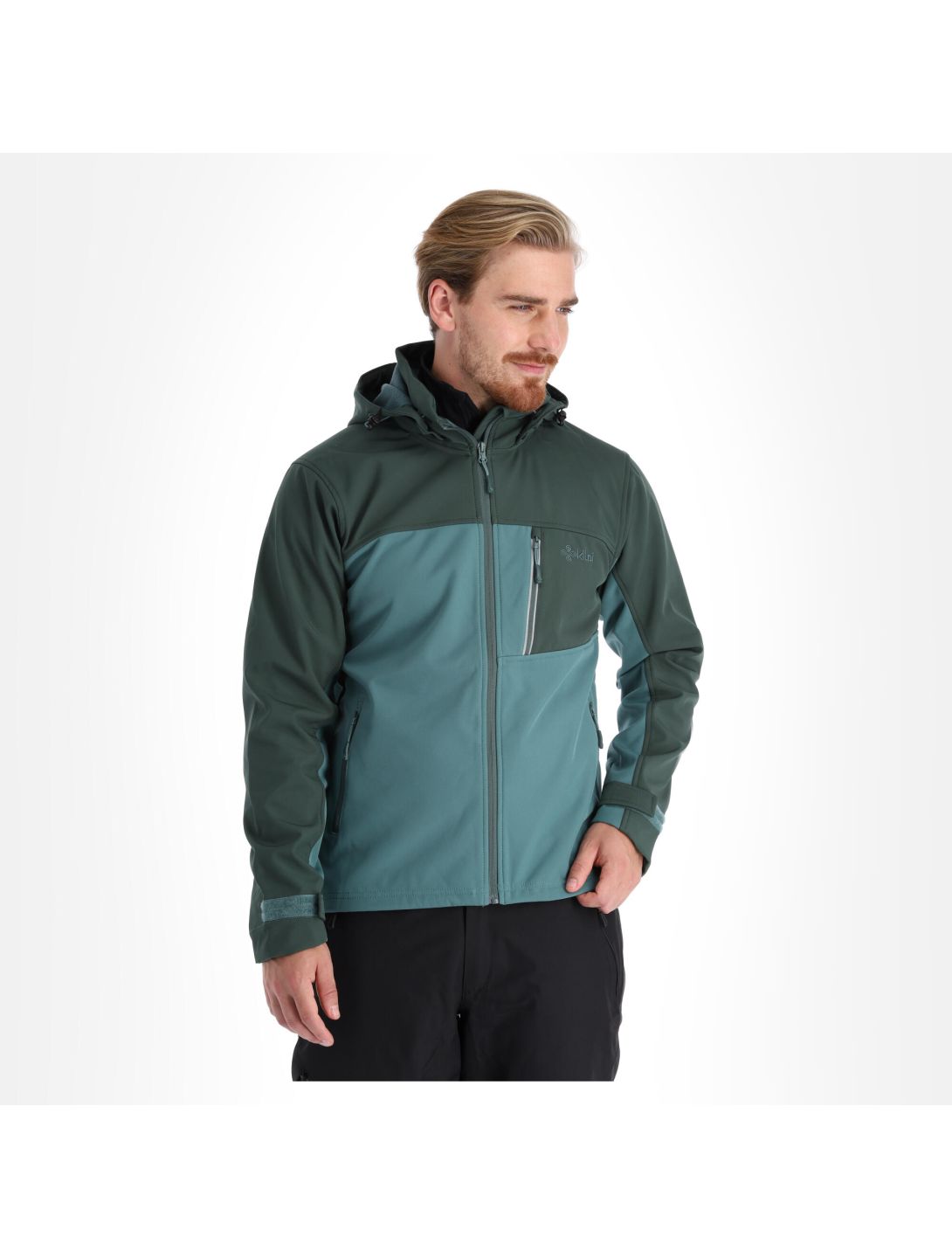 Kilpi, Ravio-M softshell ski-jas heren dark groen 