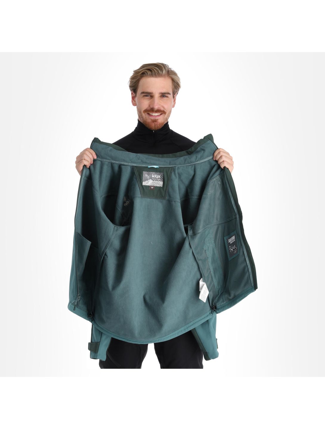 Kilpi, Ravio-M softshell ski-jas heren dark groen 