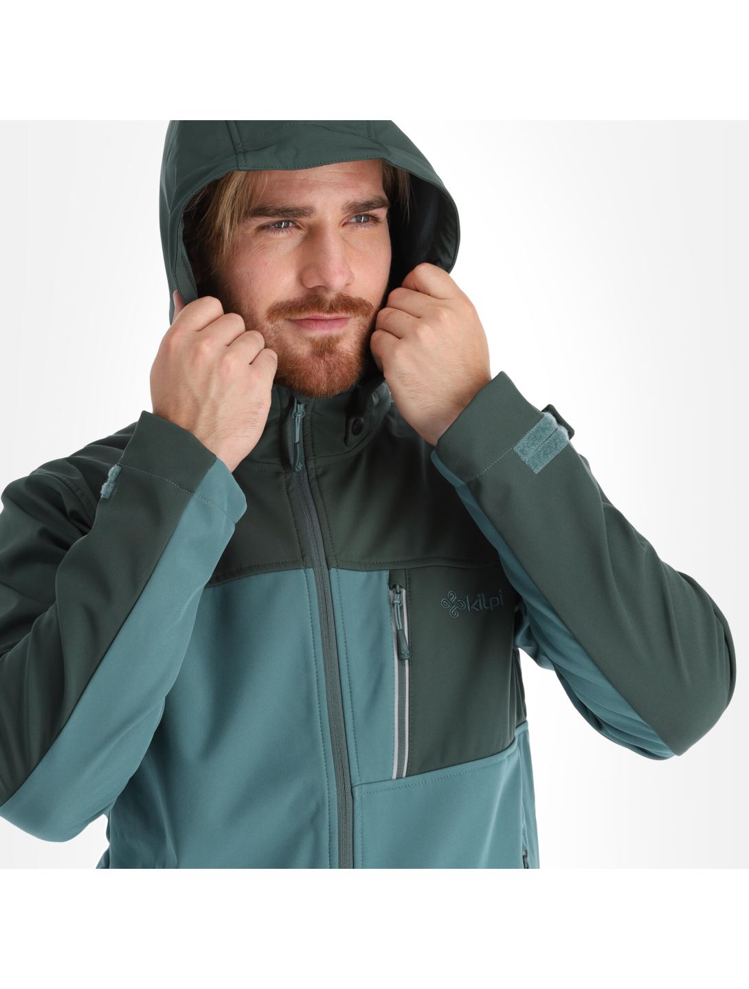 Kilpi, Ravio-M softshell ski-jas heren dark groen 