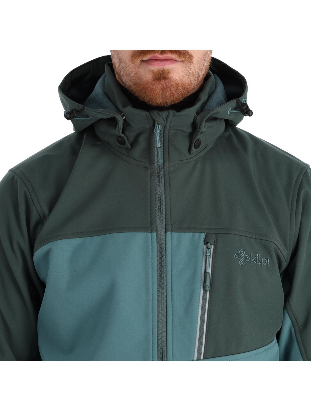 Kilpi, Ravio-M softshell ski-jas heren dark groen 