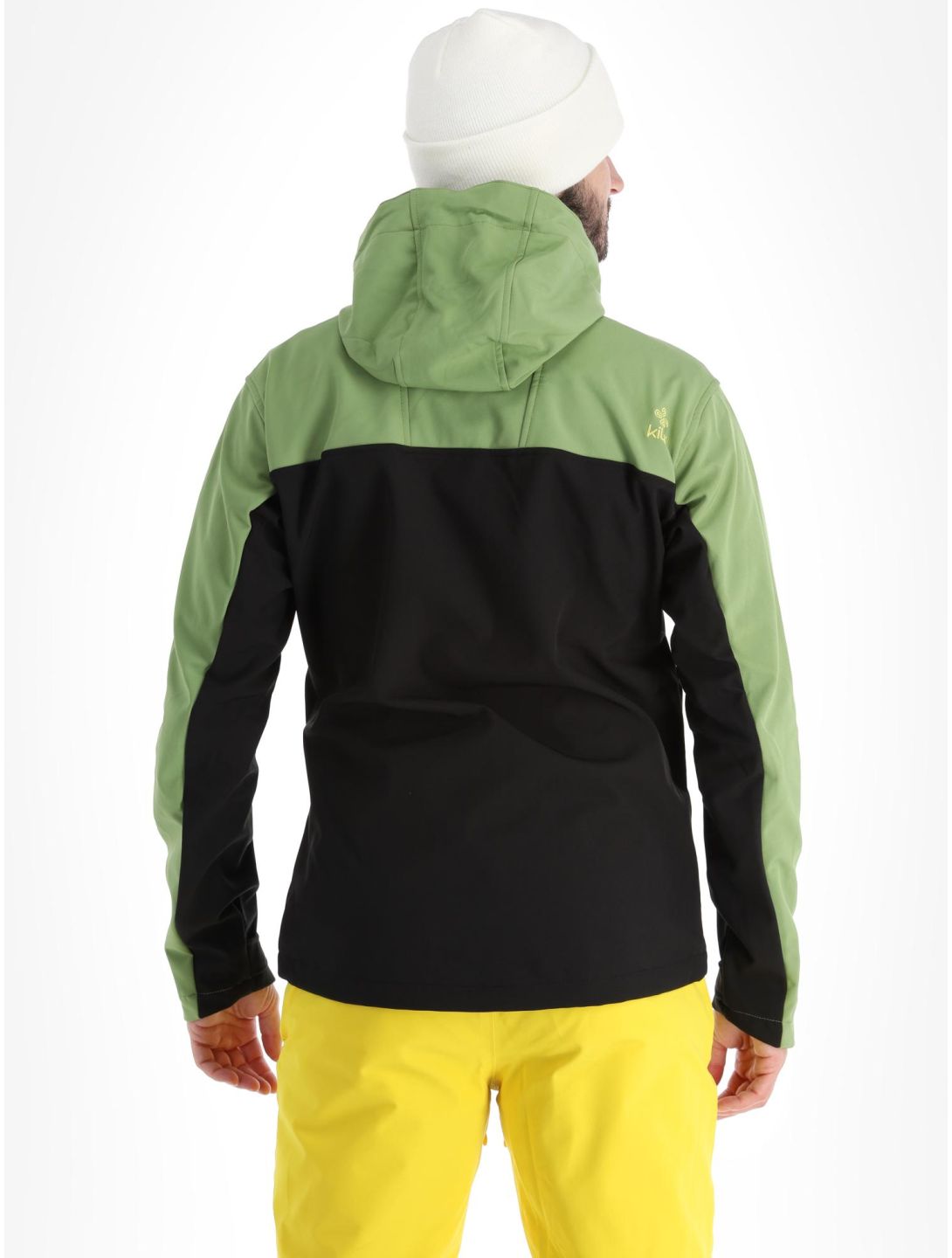 Kilpi, Ravio-m softshell ski-jas grote maten heren Green groen, zwart 