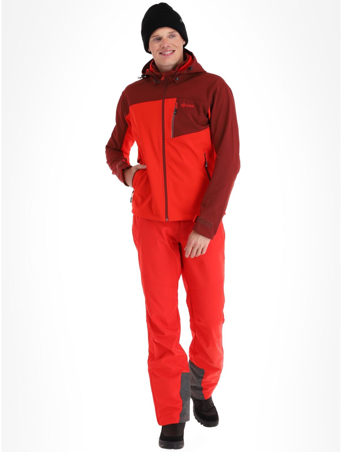 Kilpi, Ravio-M softshell ski-jas heren Red rood 