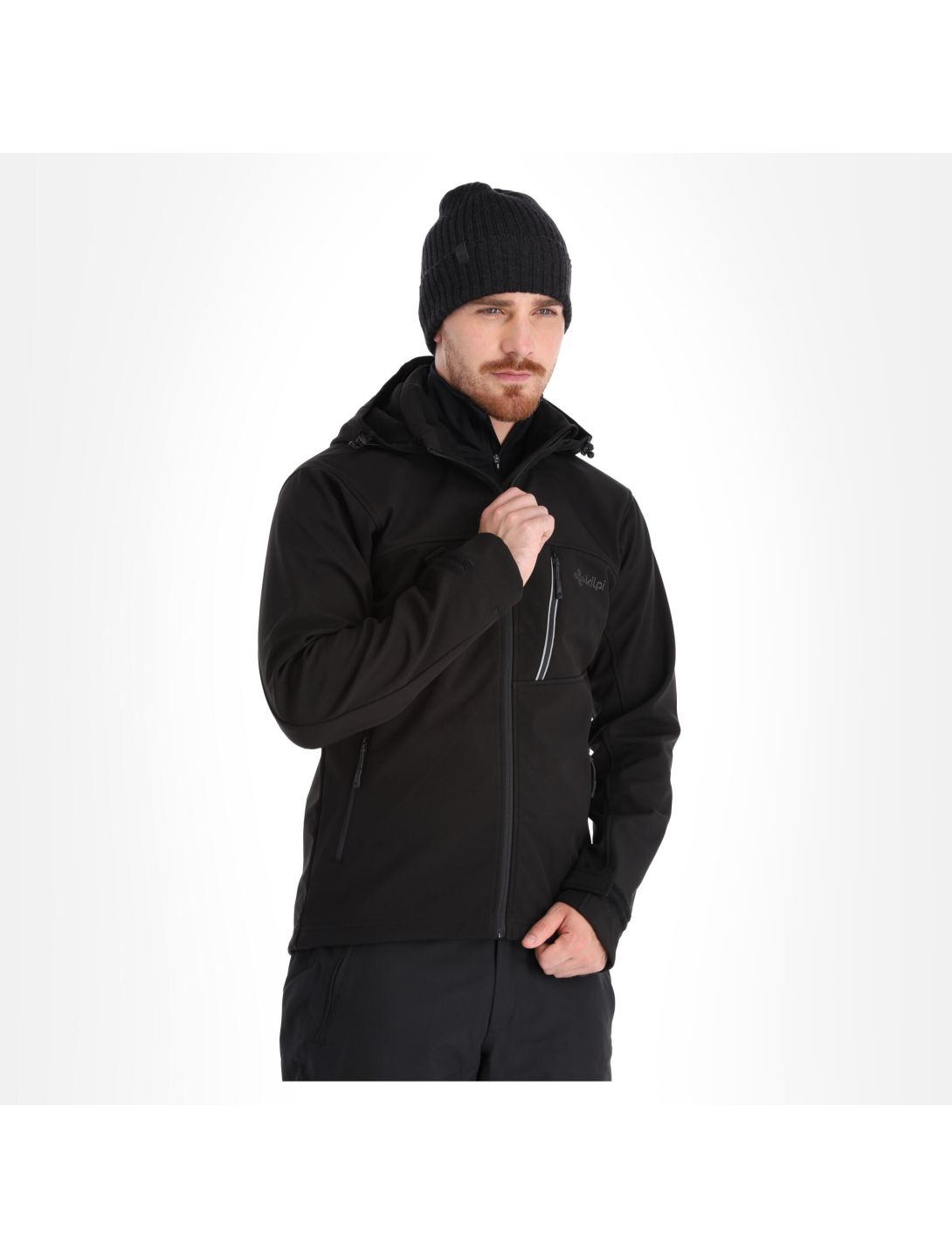 Kilpi, Ravio-M softshell ski-jas heren zwart 