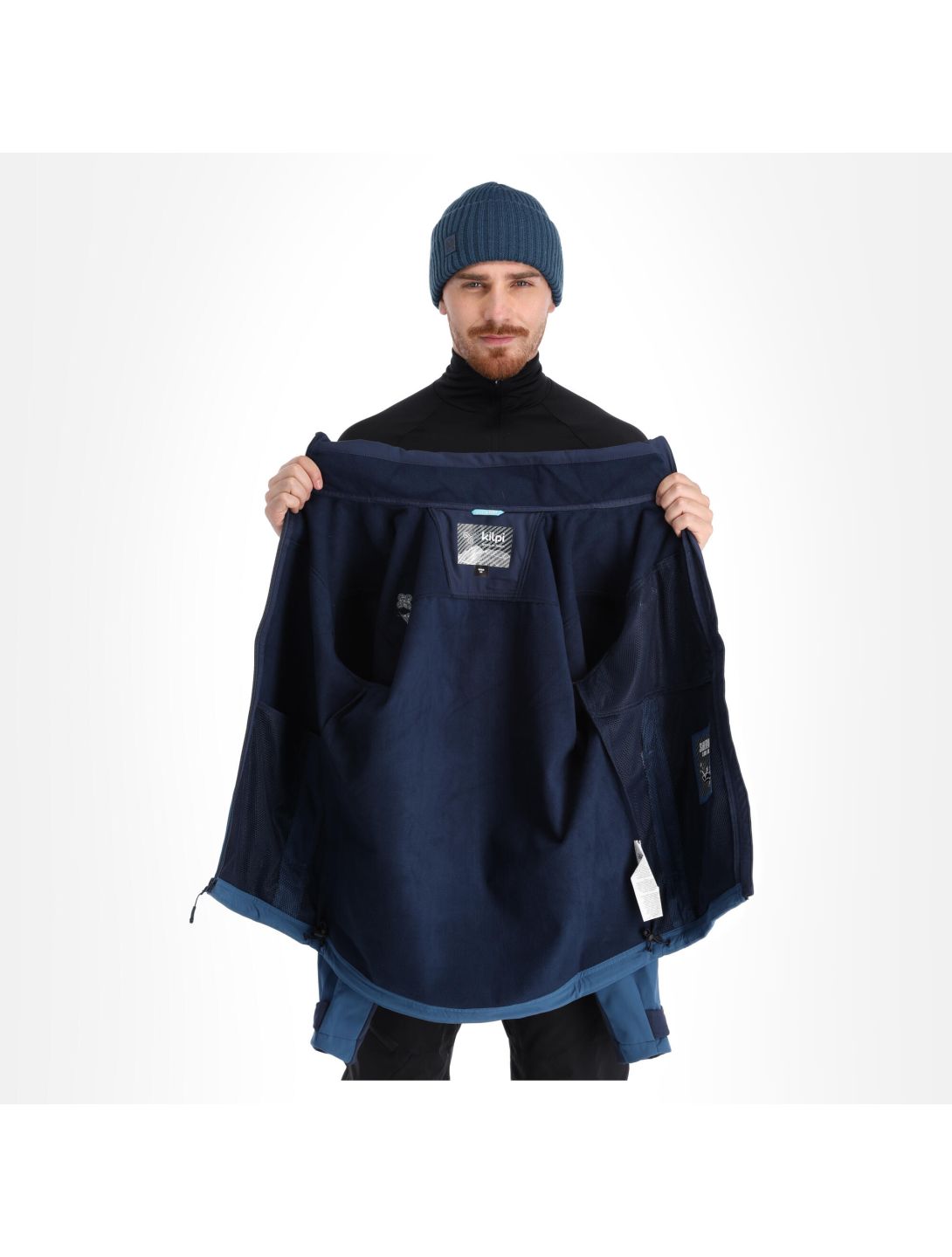 Kilpi, Ravio-M softshell ski-jas grote maten heren dark blauw 