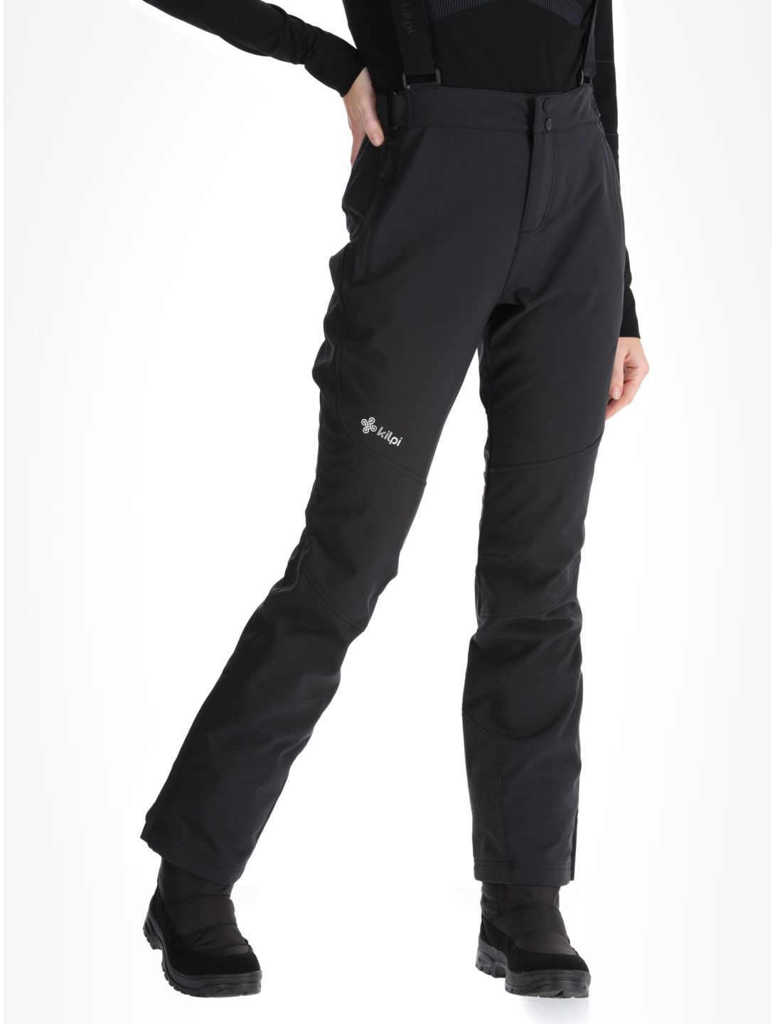 Kilpi, RHEA BC Skibroek Softshell dames Black Zwart 