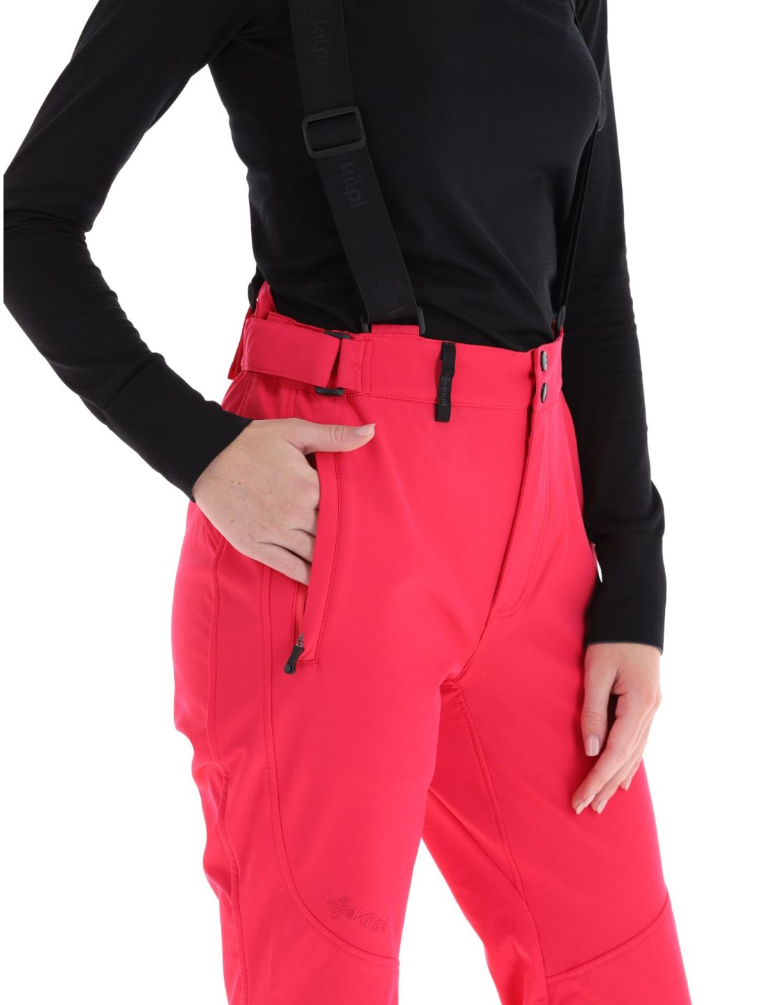 Kilpi, Rhea-W softshell skibroek dames Pink roze 