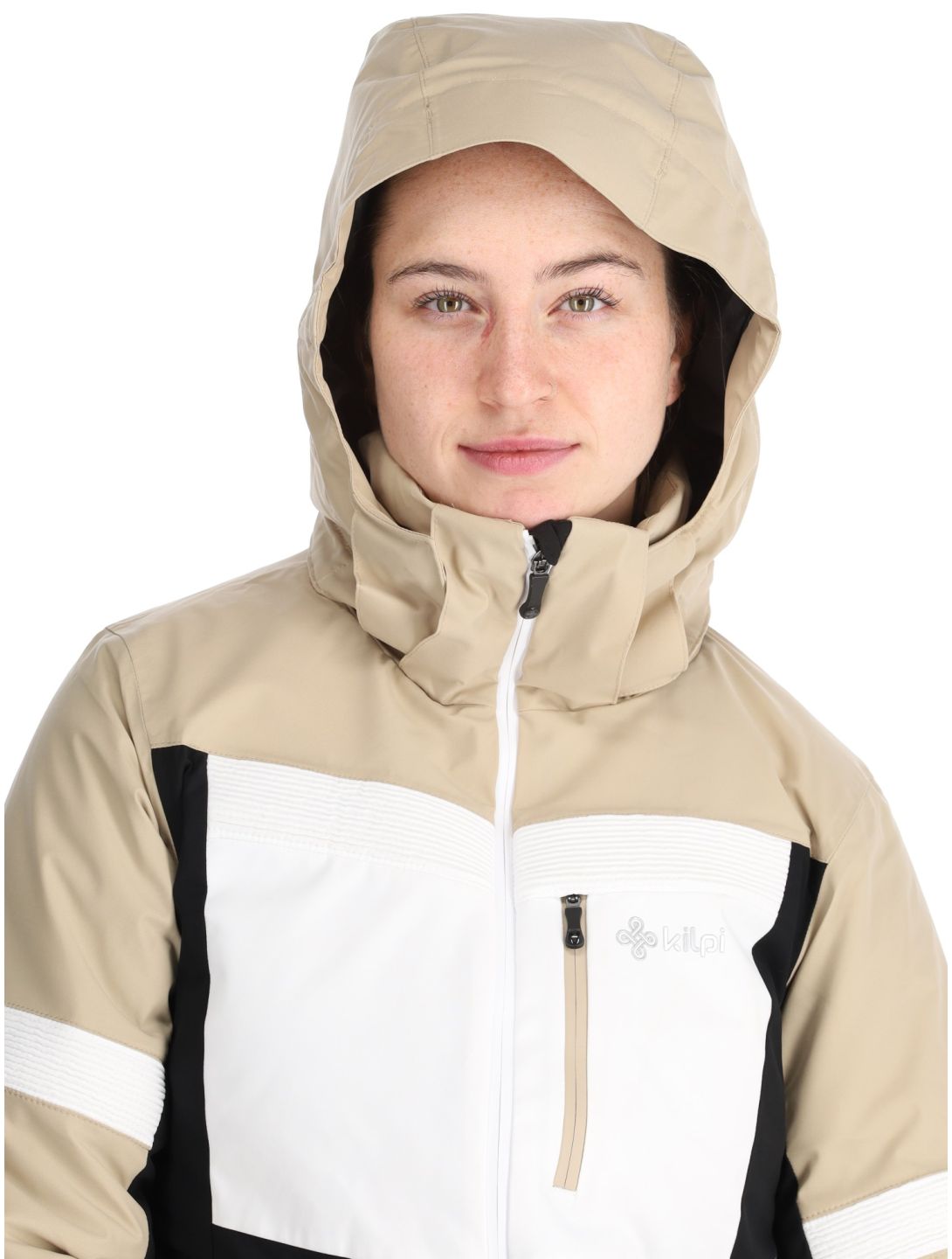 Kilpi, Valera ski-jas dames Beige beige, wit, zwart 