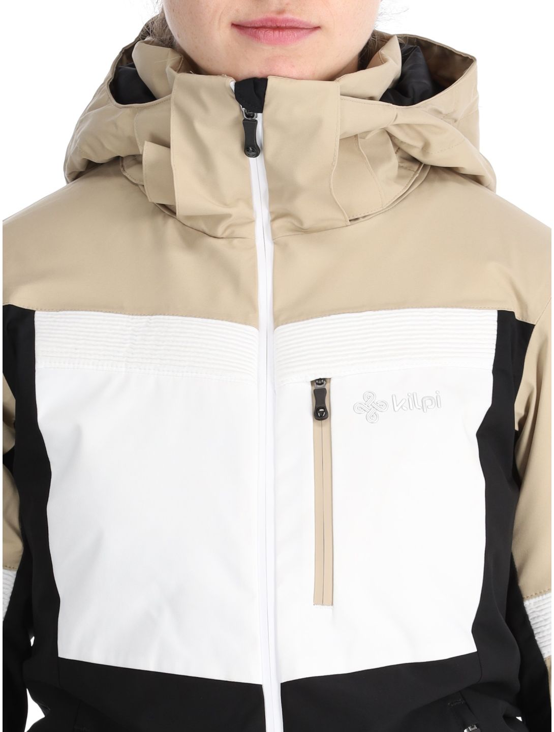 Kilpi, Valera ski-jas dames Beige beige, wit, zwart 