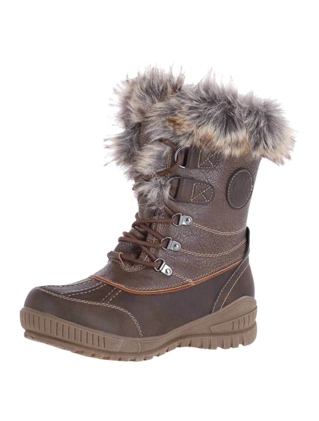 Kimberfeel, Delmos snowboots dames Chestnut Brown bruin 