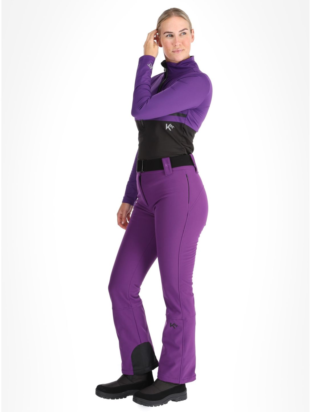 Kou Sportswear, Frost Flare Pants softshell skibroek dames Purple paars 