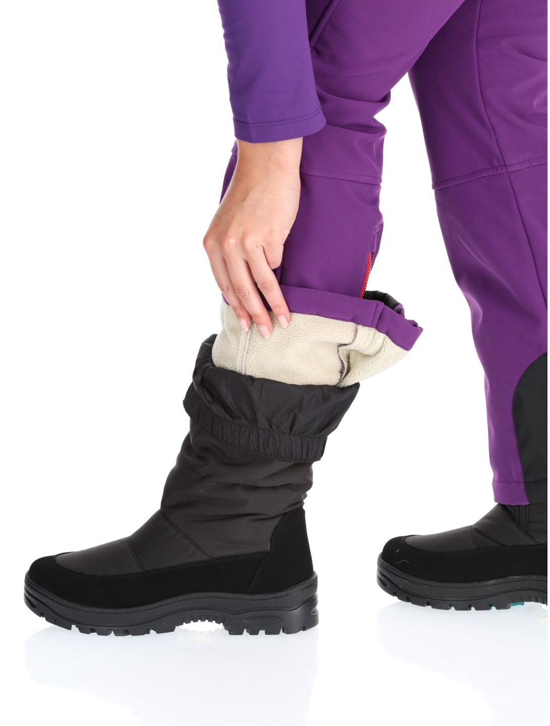 Kou Sportswear, Frost Flare Pants softshell skibroek dames Purple paars 