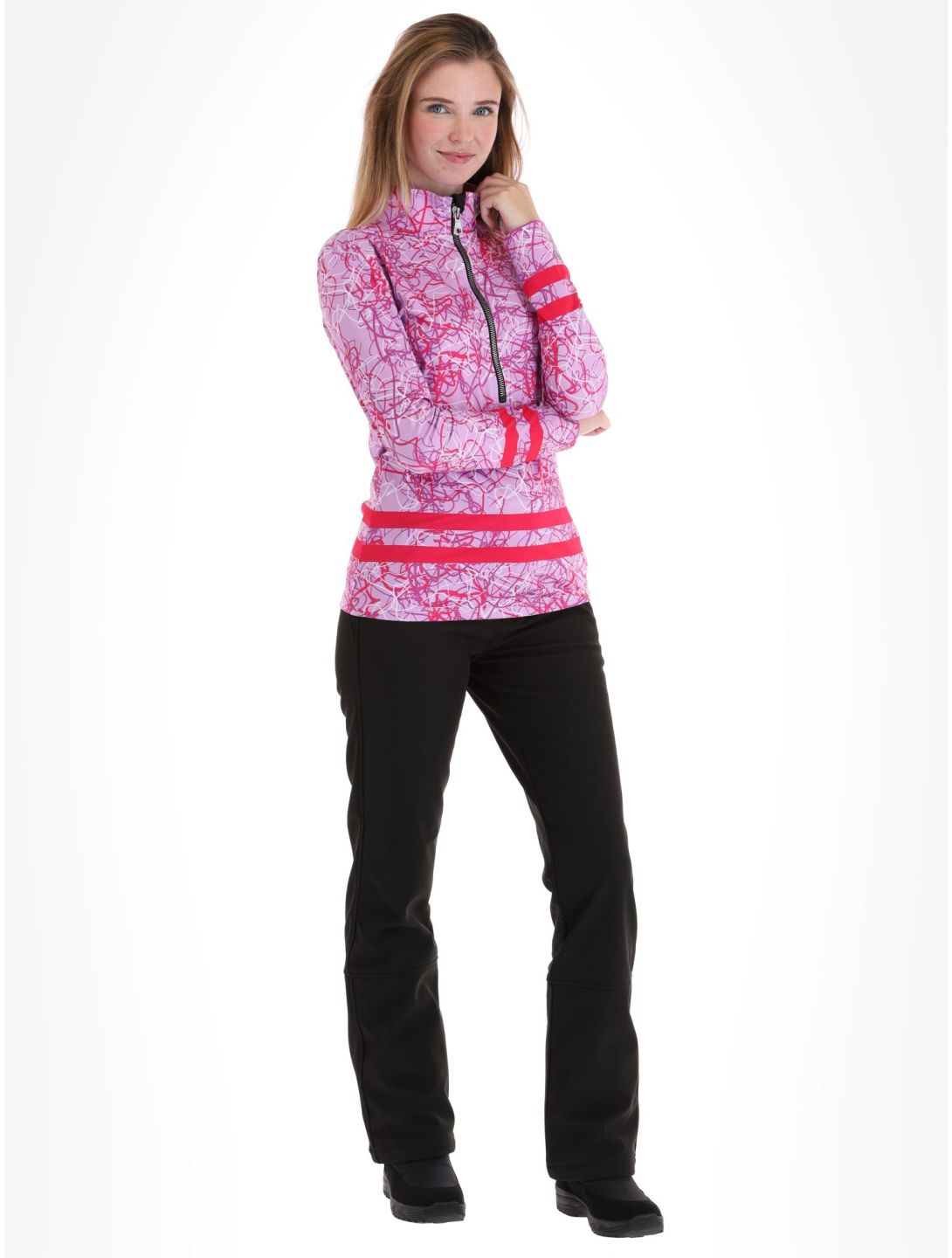 Kou Sportswear, Geolines skipully dames Purple-Pink paars, roze 