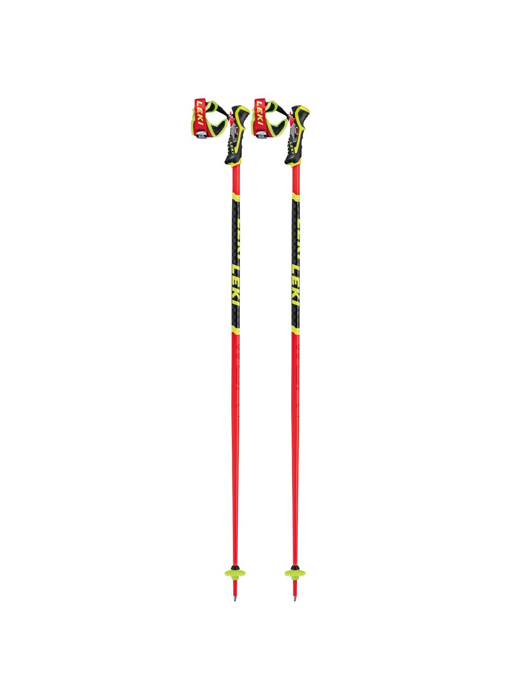 Leki, Wcr Sl 3D skistokken unisex Geel/Rood/Zwart