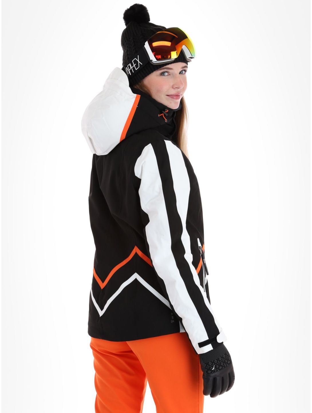 Luhta, Buresoaivi ski-jas dames Black wit, zwart 