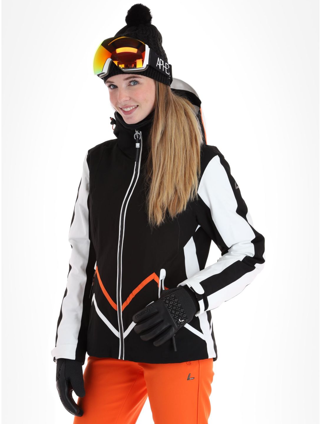 Luhta, Buresoaivi ski-jas dames Black wit, zwart 