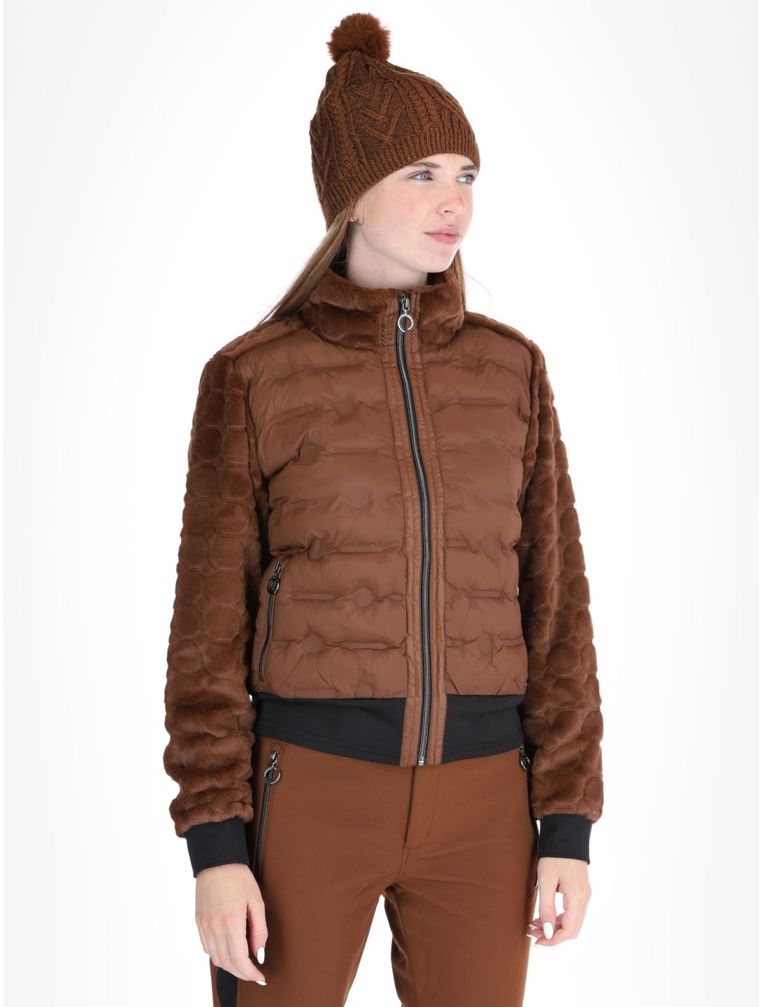 Luhta, Haukkamaa AD Midlayer (Dons) jas dames Chocolat Bruin 