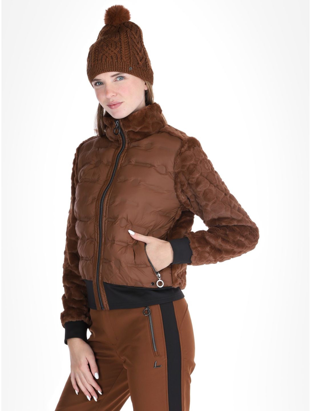 Luhta, Haukkamaa AD Midlayer (Dons) jas dames Chocolat Bruin 