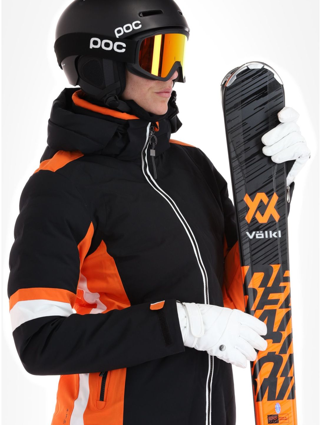 Luhta, Kaakkurivaara ski-jas dames Black oranje, zwart 