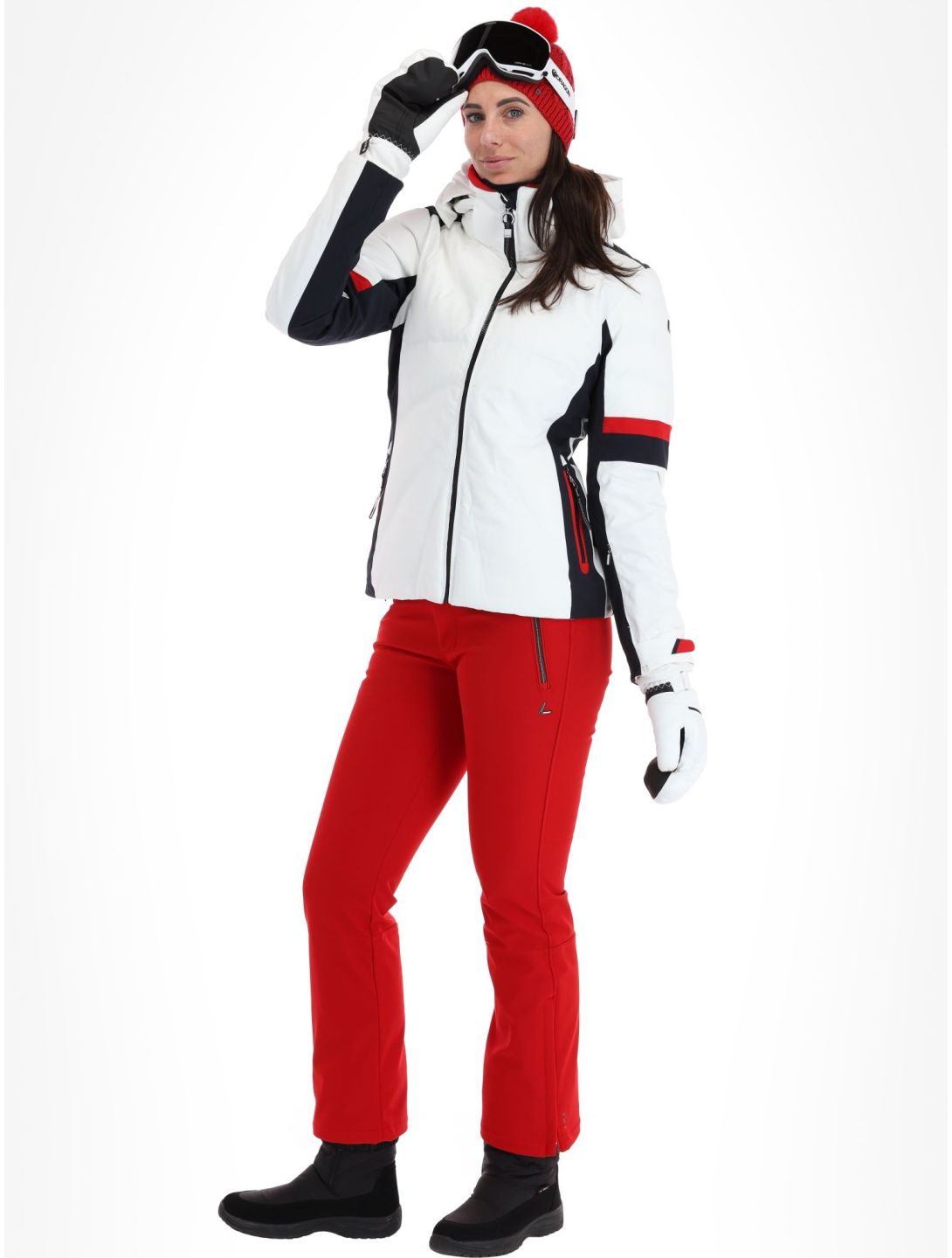 Luhta, Kaakkurivaara ski-jas dames Optic White wit 