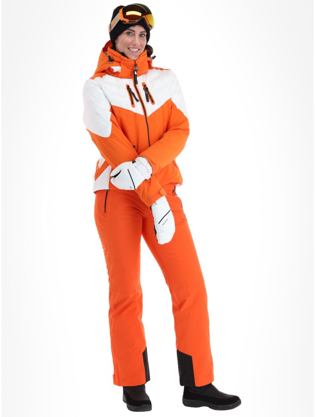 Luhta, Kanervala ski-jas dames Orange oranje, wit 