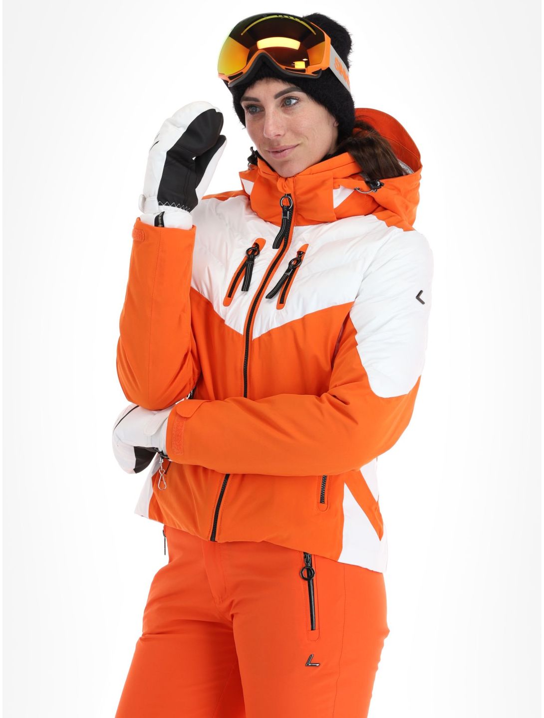 Luhta, Kanervala ski-jas dames Orange oranje, wit 