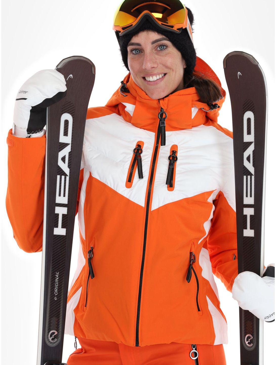 Luhta, Kanervala ski-jas dames Orange oranje, wit 