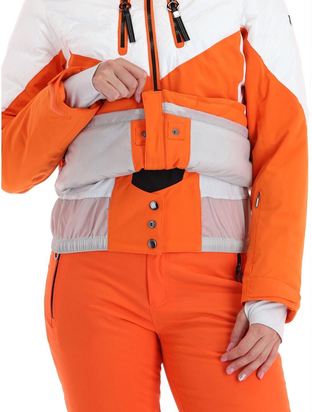 Luhta, Kanervala ski-jas dames Orange oranje, wit 