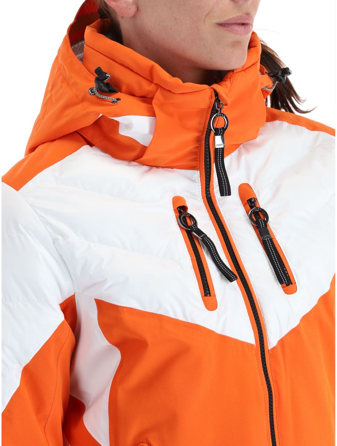 Luhta, Kanervala ski-jas dames Orange oranje, wit 