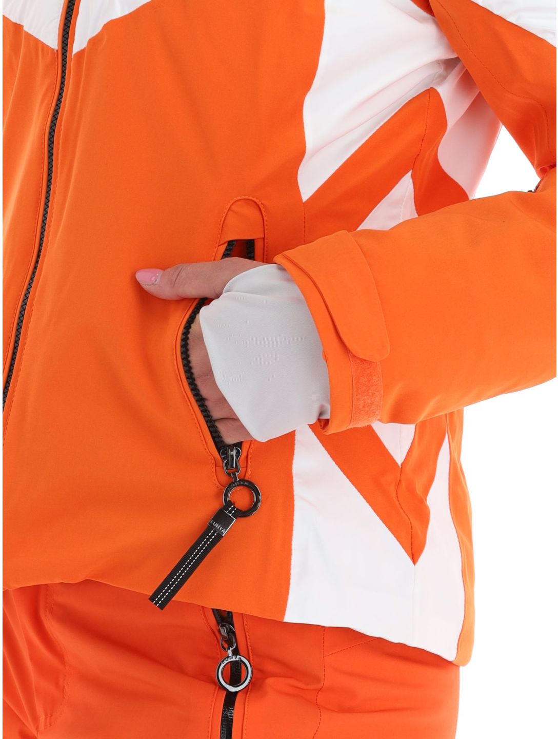 Luhta, Kanervala ski-jas dames Orange oranje, wit 