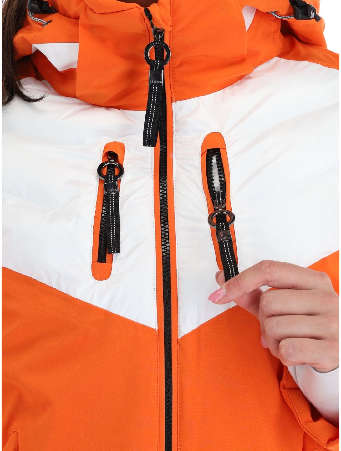 Luhta, Kanervala ski-jas dames Orange oranje, wit 