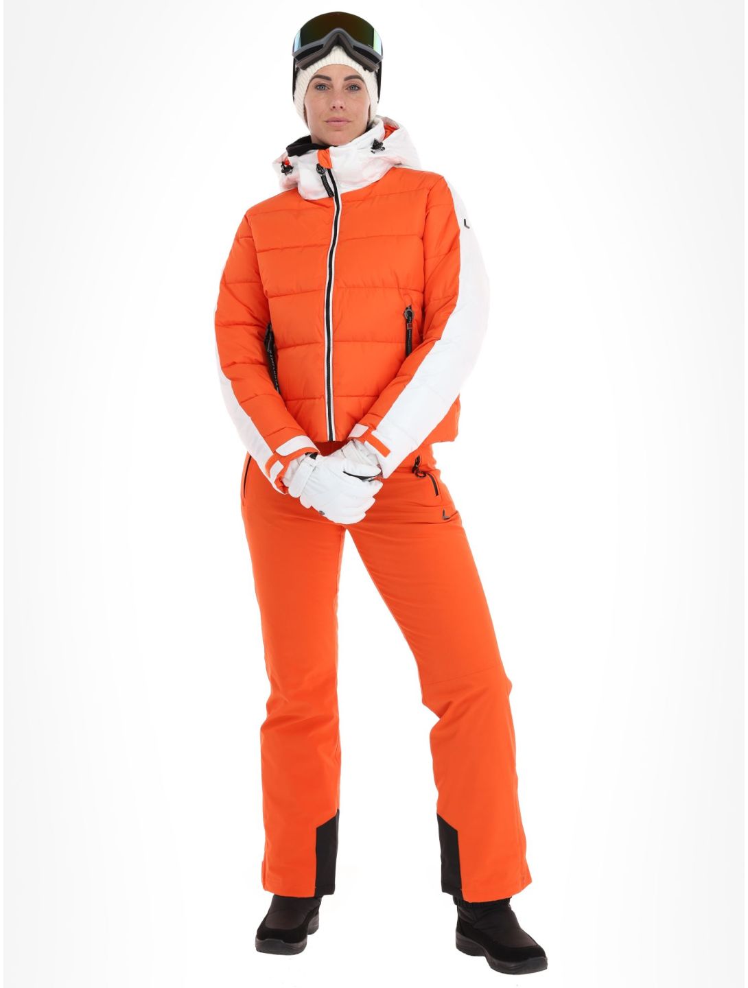 Luhta, Karhutunturi ski-jas dames Orange oranje, wit 