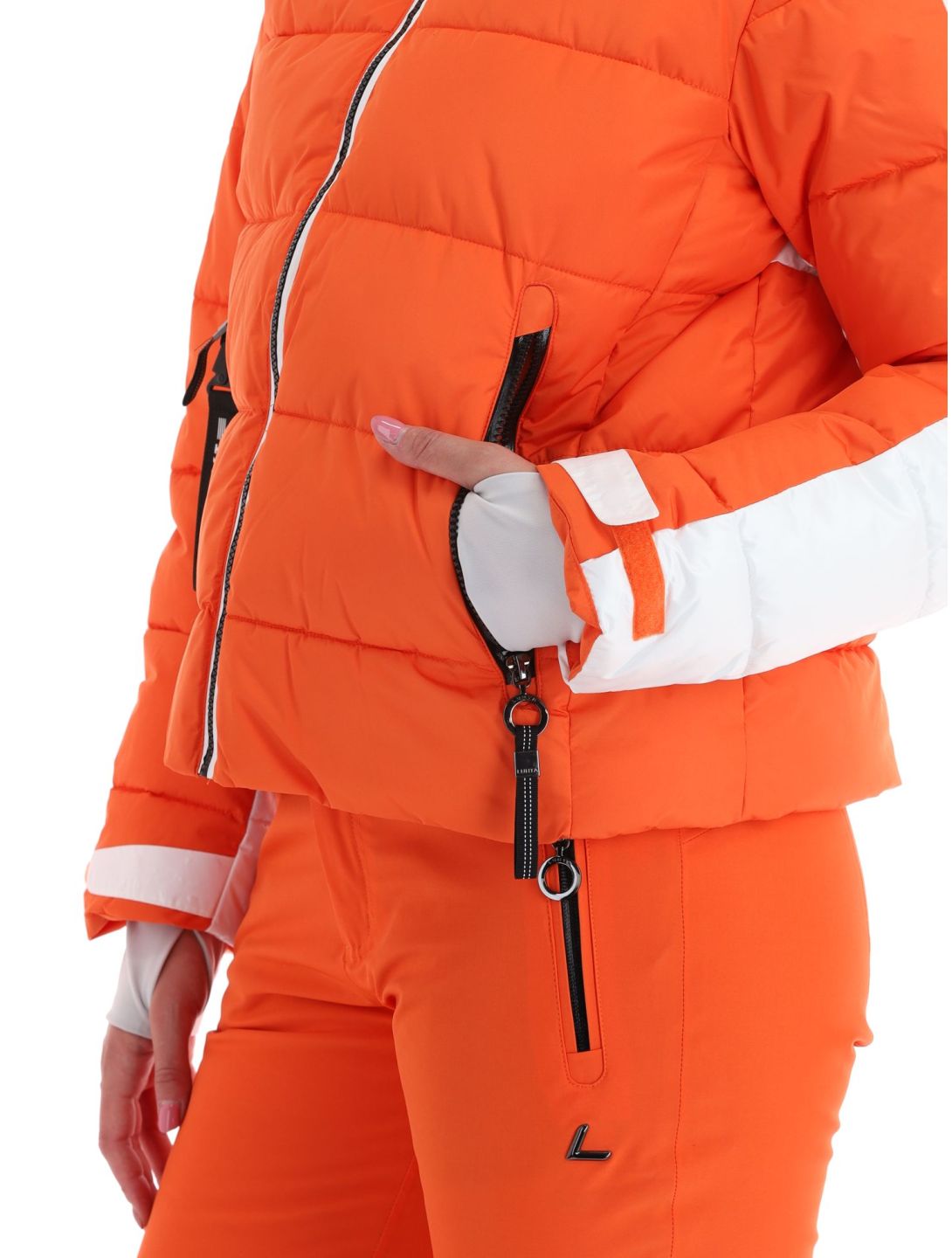 Luhta, Karhutunturi ski-jas dames Orange oranje, wit 