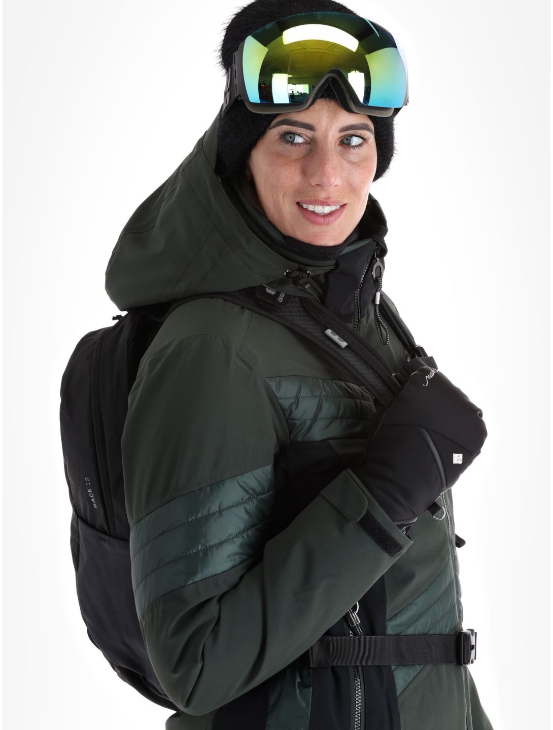 Luhta, Karravaara ski-jas dames Dark Green groen, zwart 