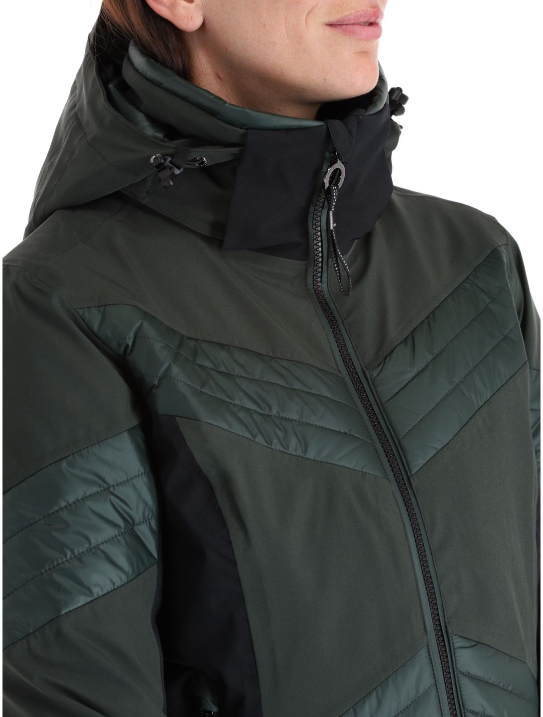 Luhta, Karravaara ski-jas dames Dark Green groen, zwart 