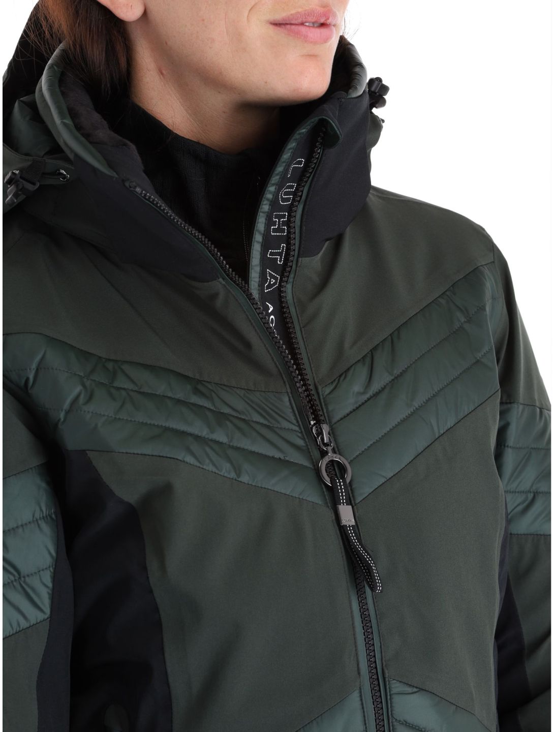 Luhta, Karravaara ski-jas dames Dark Green groen, zwart 