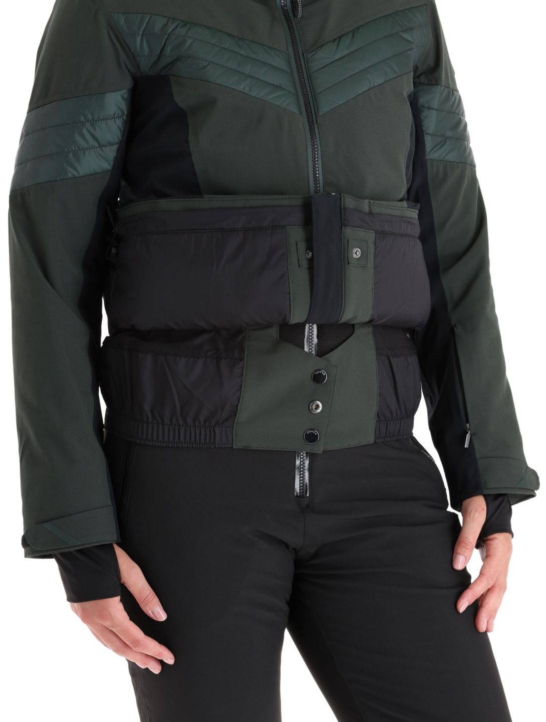 Luhta, Karravaara ski-jas dames Dark Green groen, zwart 