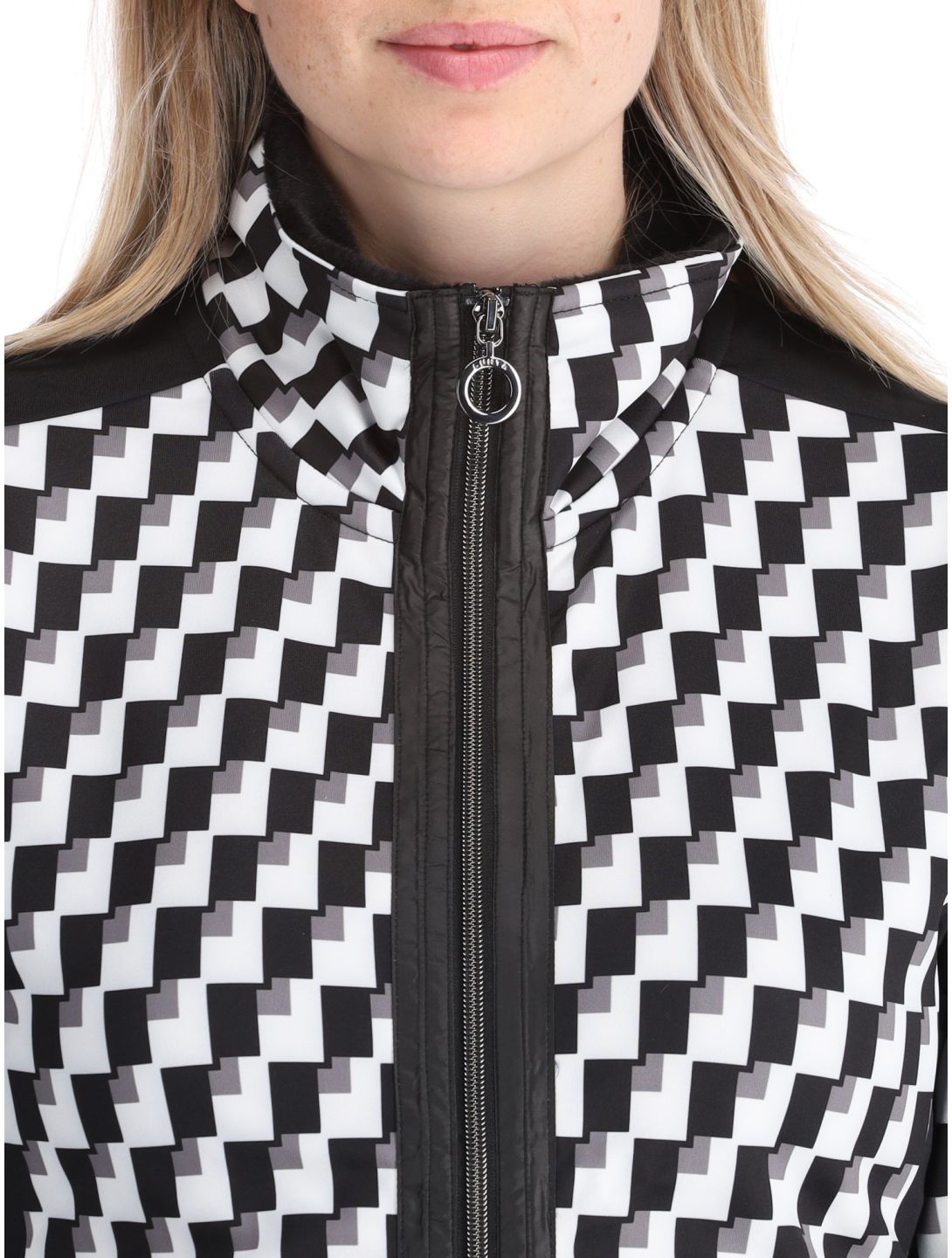 Luhta, Lompola EA Vest dames Black / White Wit, Zwart 