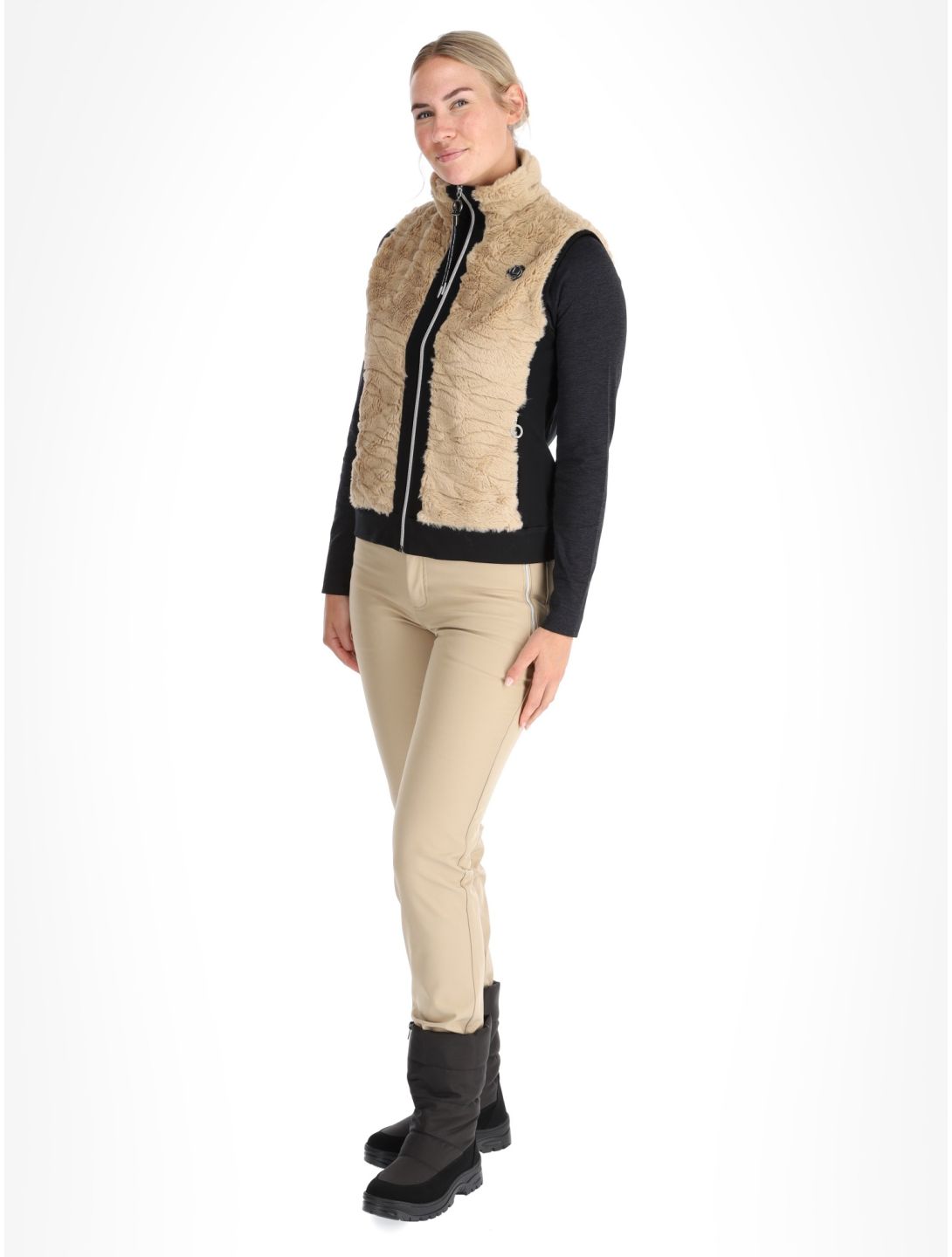 Luhta, Huittilahti bodywarmer dames Powder beige 