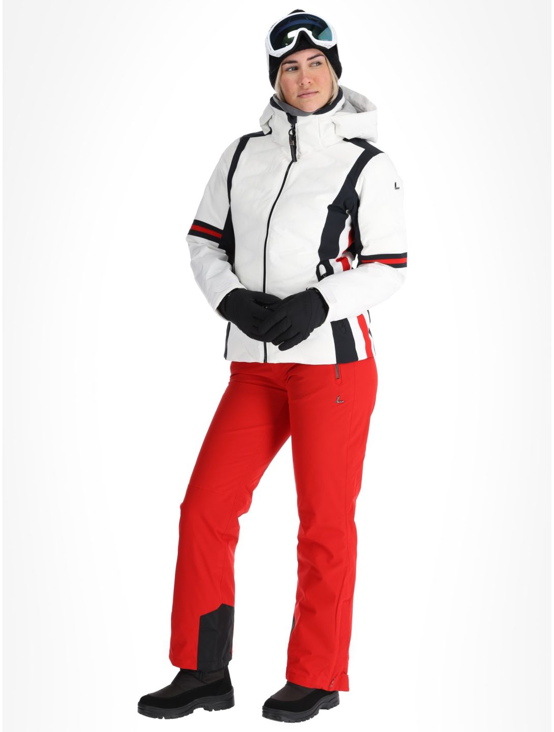 Luhta, Kaaresuvanto ski-jas dames Optic White wit 