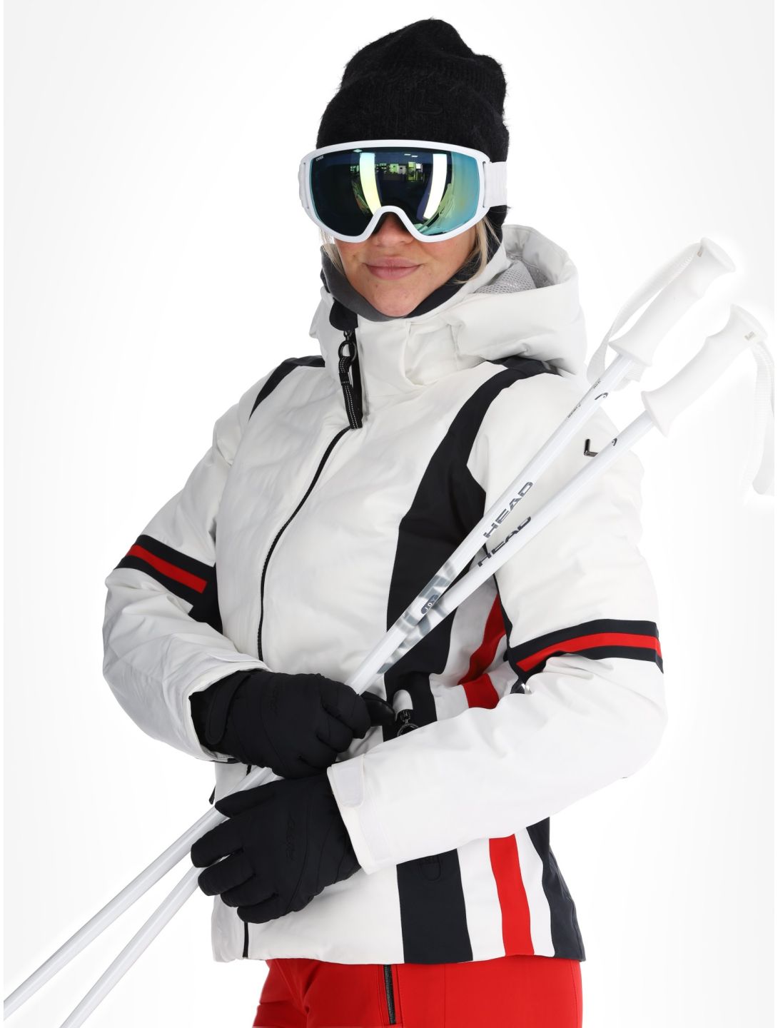 Luhta, Kaaresuvanto ski-jas dames Optic White wit 