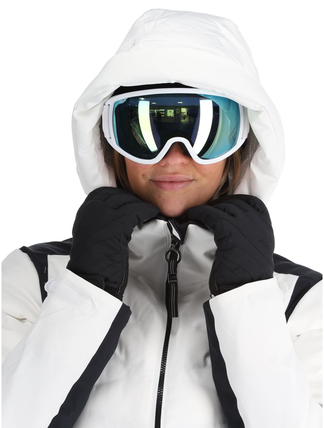 Luhta, Kaaresuvanto ski-jas dames Optic White wit 