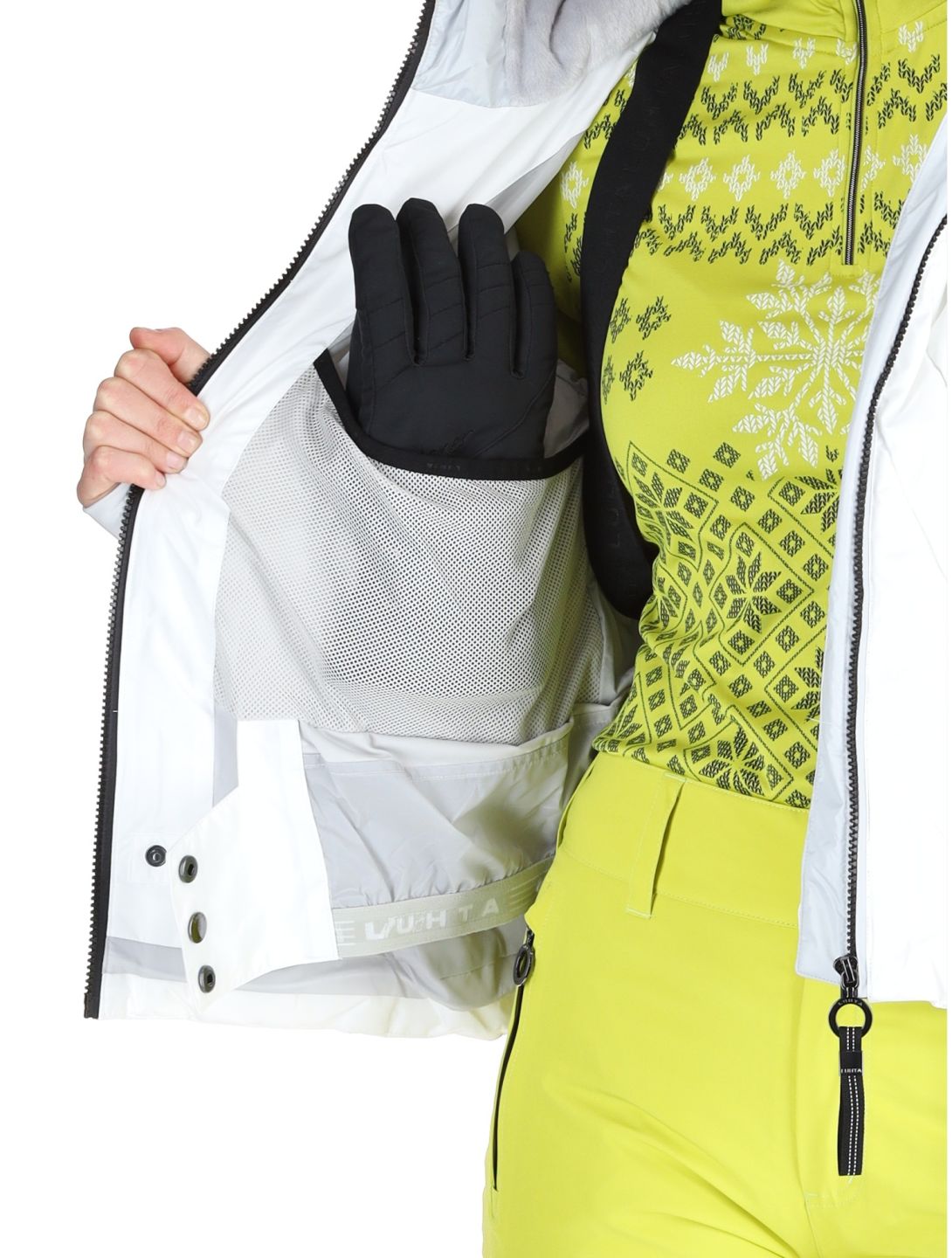 Luhta, Kiistala ski-jas dames Optic White wit 