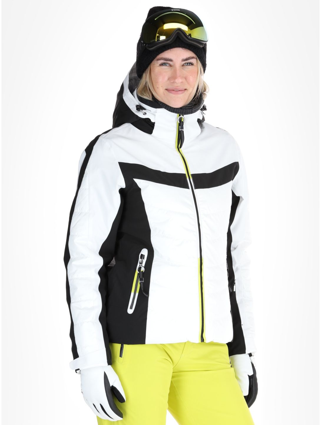 Luhta, Kitinen ski-jas dames Optic White wit 