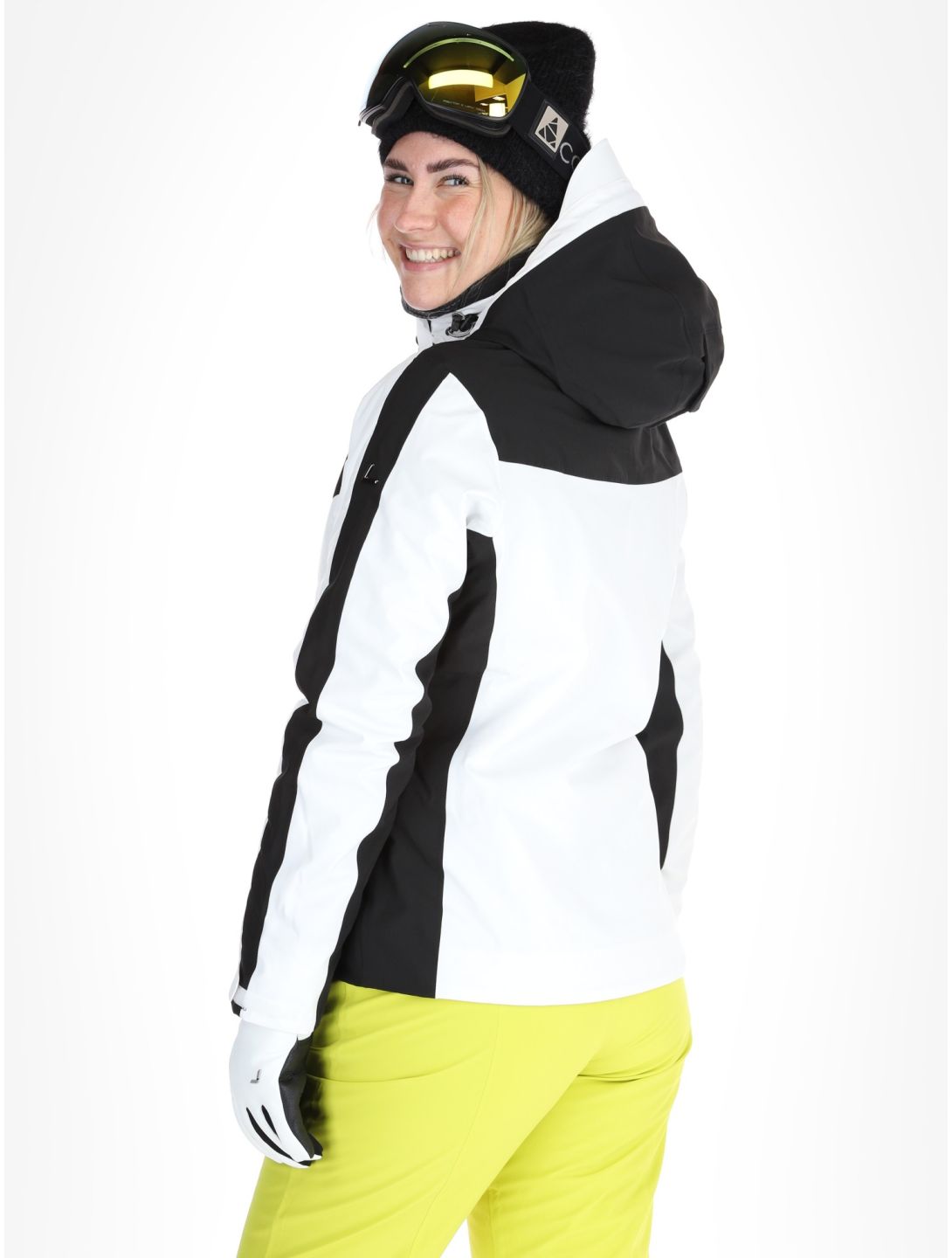 Luhta, Kitinen ski-jas dames Optic White wit 