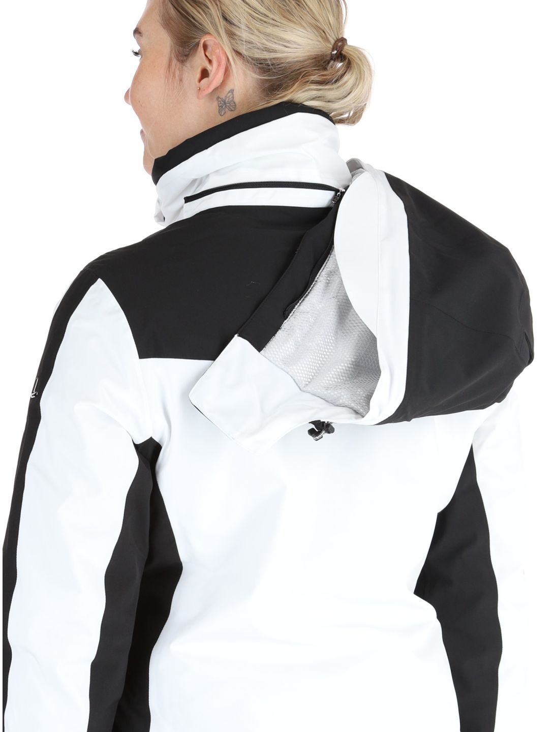 Luhta, Kitinen ski-jas dames Optic White wit 