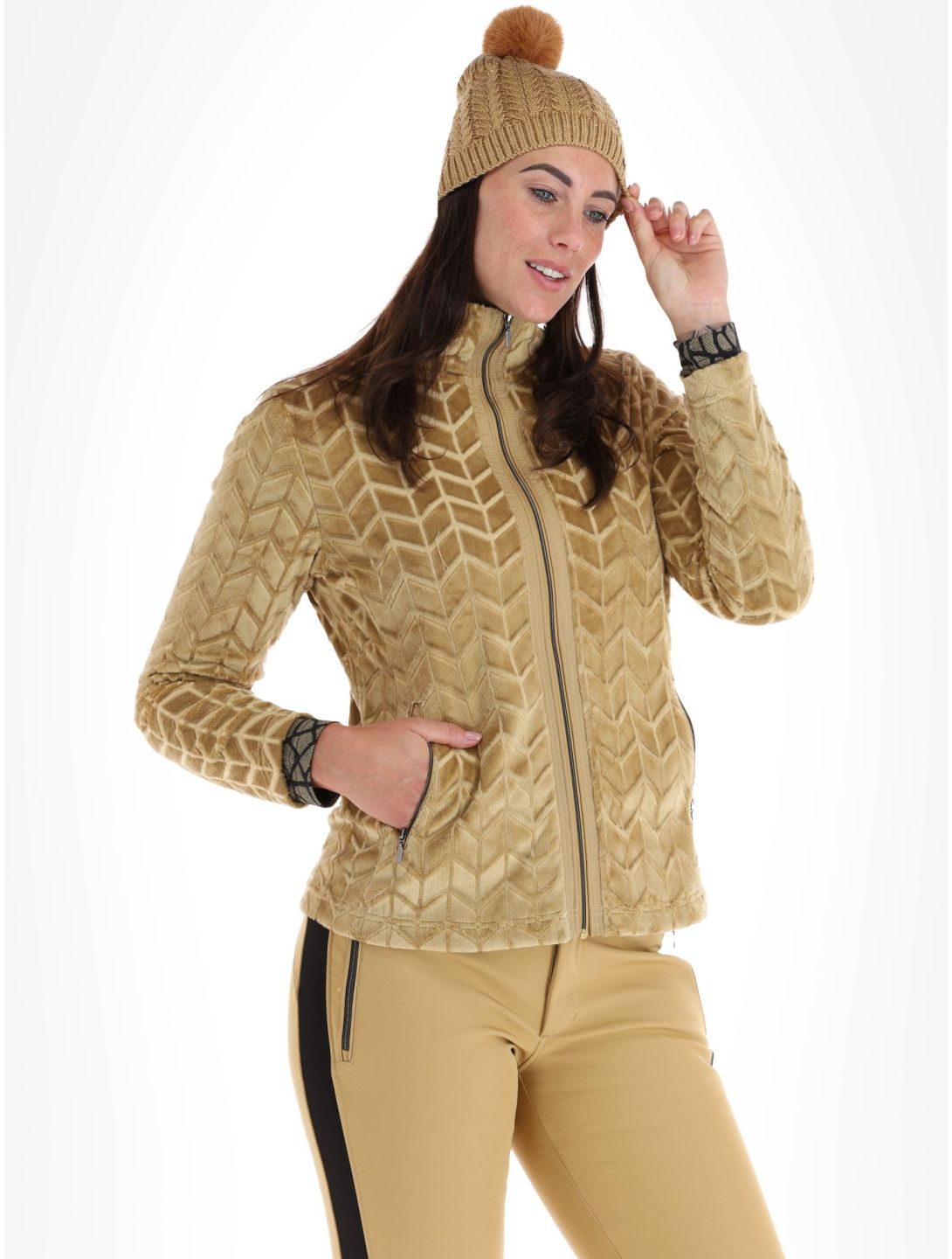 Luhta, Orosoaivi vest dames Cafe Au Lait beige 