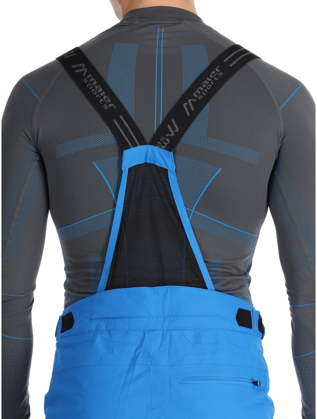 Maier Sports, Anton 2.1 BA Skibroek Gevoerd long model heren Imperial Blue Blauw 